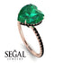 Heart Shape Emerald Ring - Noelle No. 35